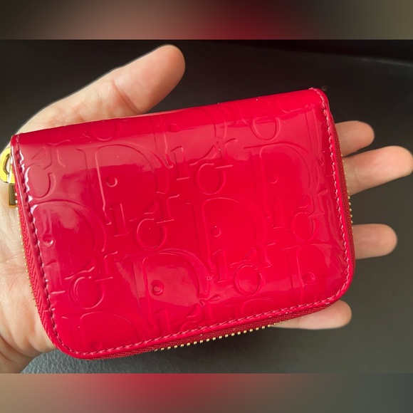 Authentic Dior Red Compact Zippy Wallet - Picture 12 of 14